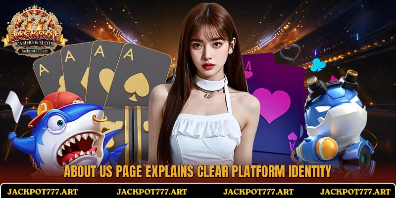 About us page explains clear platform identity