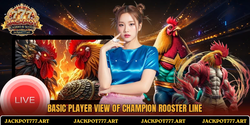 Basic player view of champion rooster line