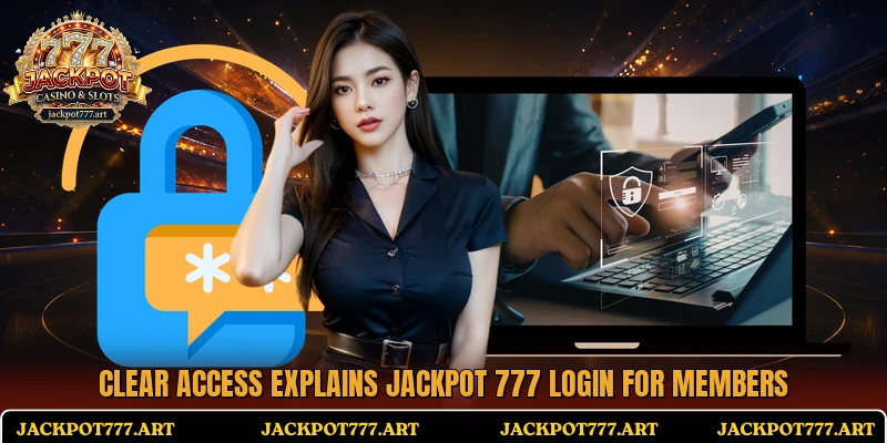 Clear access explains Jackpot 777 login for members