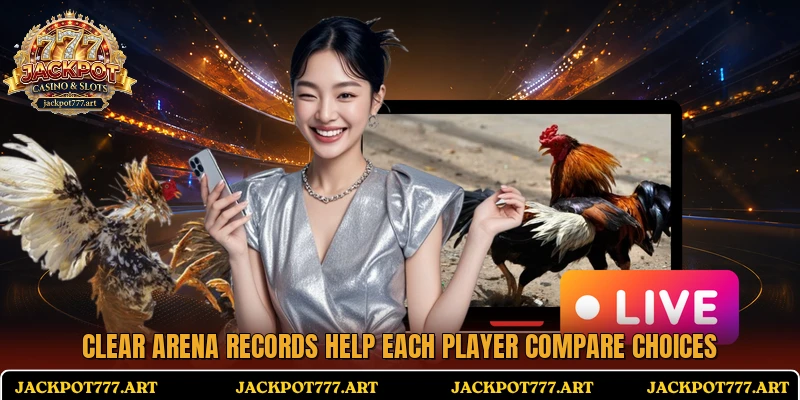 Clear arena records help each player compare choices