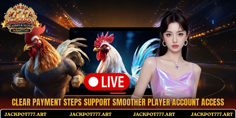 Clear payment steps support smoother player account access