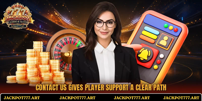 Contact us gives player support a clear path