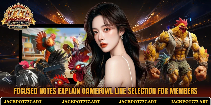 Focused notes explain Gamefowl Line Selection for members