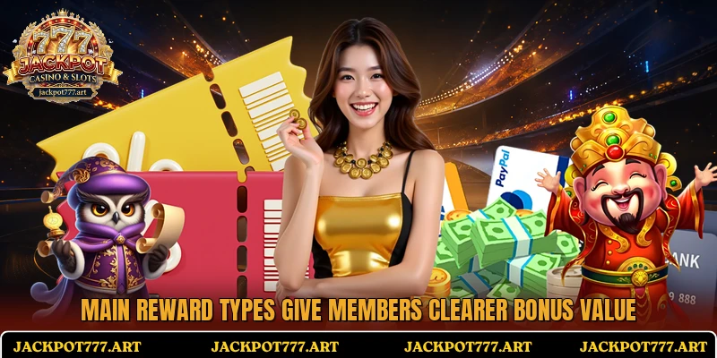 Main reward types give members clearer bonus value