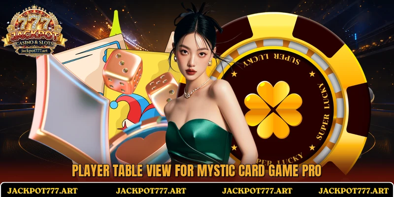 Player table view for Mystic Card Game Pro