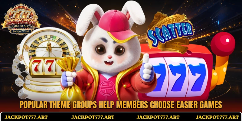 Popular theme groups help members choose easier games