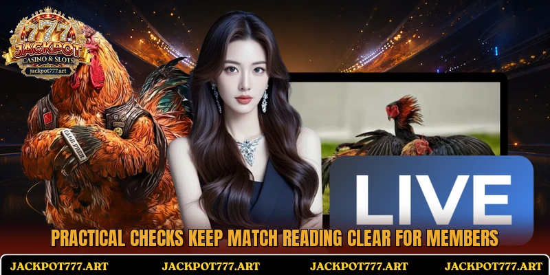 Practical checks keep match reading clear for members