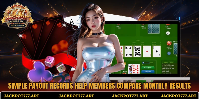 Simple payout records help members compare monthly results