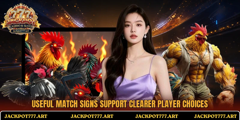 Useful match signs support clearer player choices
